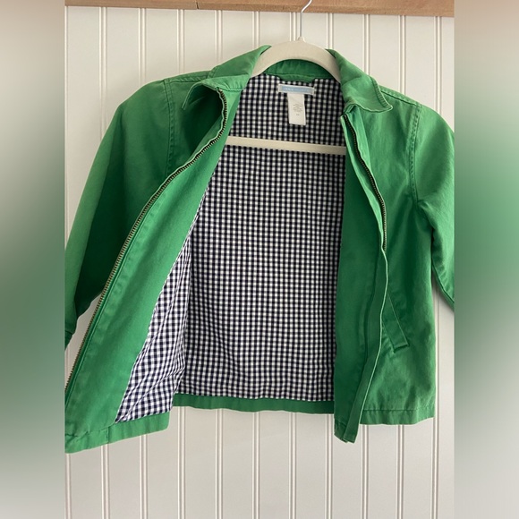 Janie and Jack Cotton Zippered Spring Green Lightweight Jacket Coat Unisex 4 5 - Picture 6 of 7